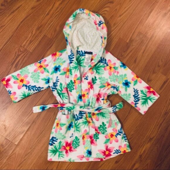 Nautica Bright Colorful Terry Cloth Robe W/Belt Swim Cover Up Size 5/6 - Picture 12 of 13